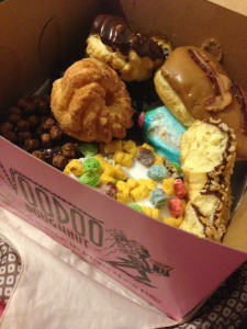 My mixed box from Voodoo Doughnut