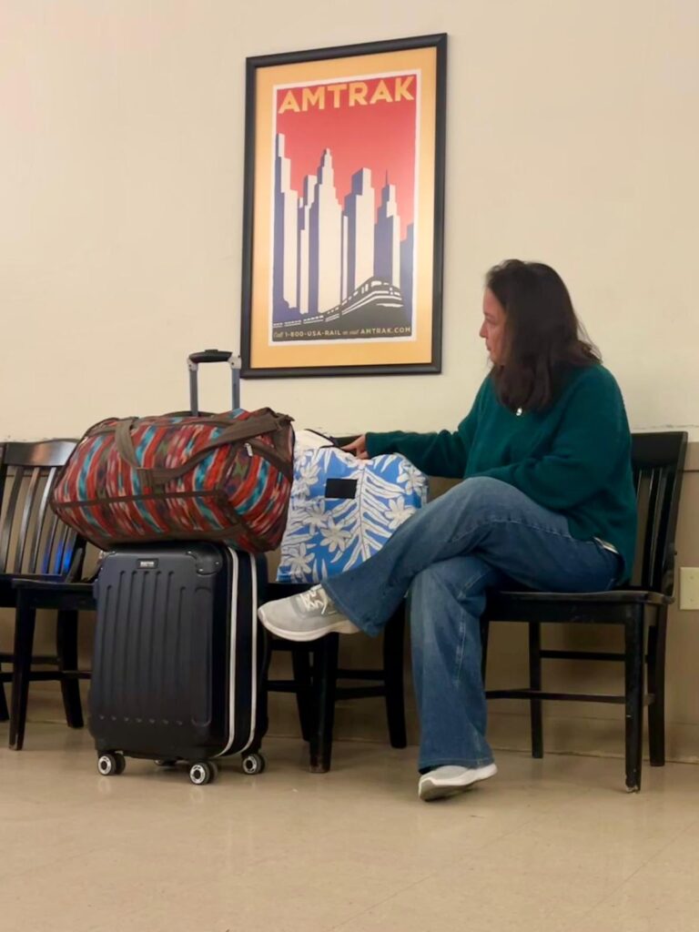 Amtrak three bags